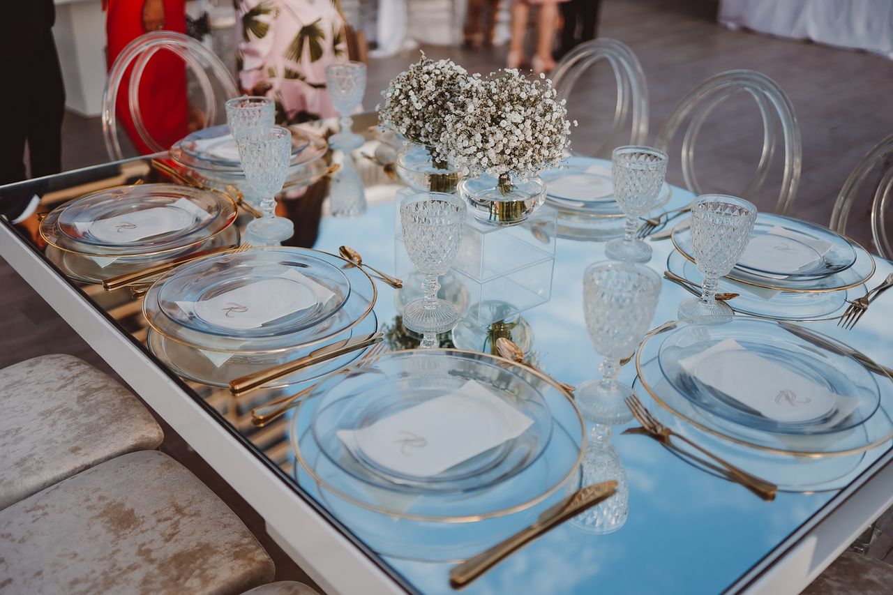 Nappe en plastique transparent
